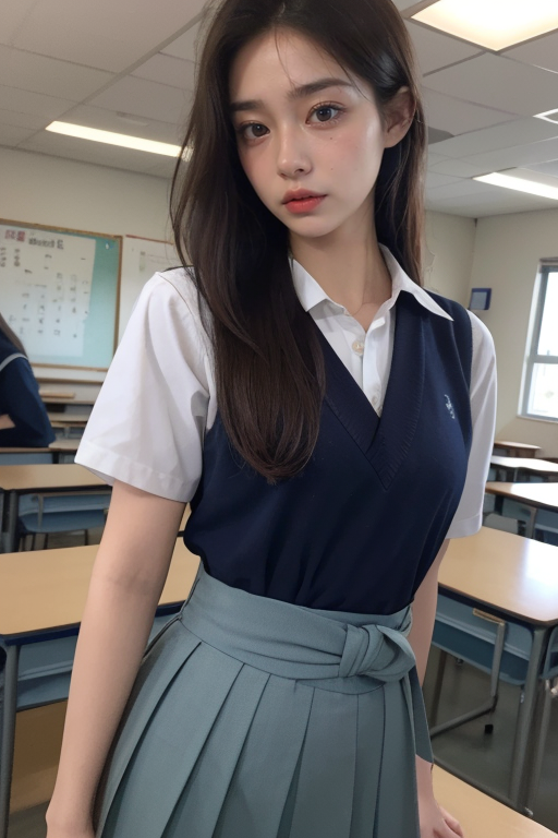 女子高生を調教しビンタしながらイラマチオで連続射精【AI生成】