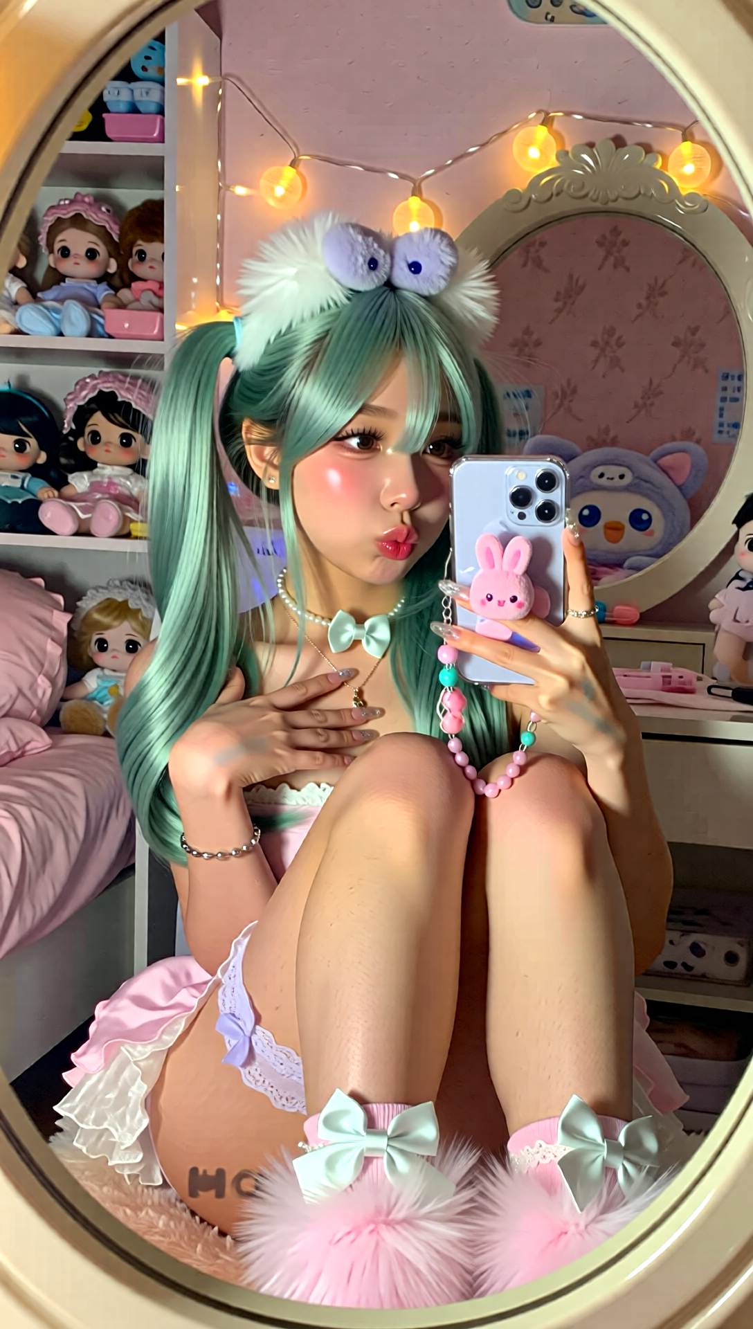 【AI生成エロ画像】Kpopアイドル風美女の自撮り part2