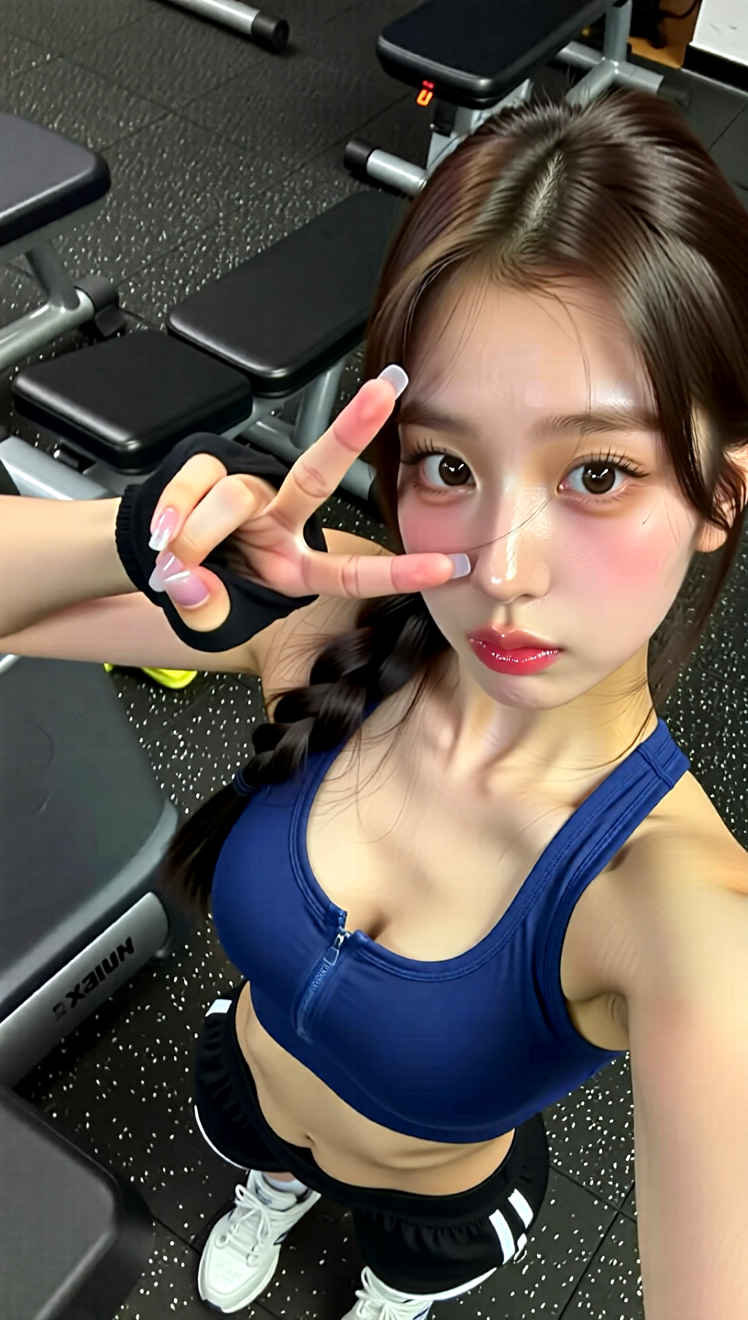 【AIセックス動画】韓国風美女とのエロエロトレーニング♡誰も見てないから思う存分ヤっちゃお！？