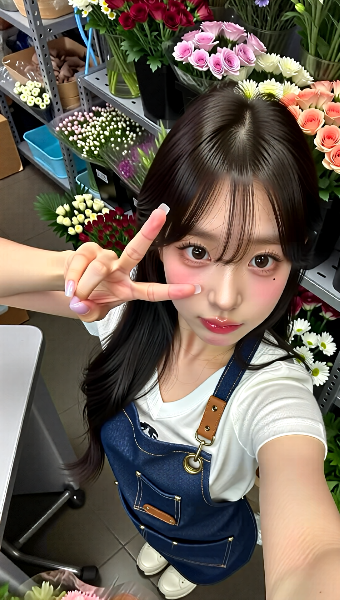 【AIセックス動画】小さな花屋で出逢った可愛い彼女と密着ラブラブSEX！生ハメ・顔射大量放出で絶頂三昧♡