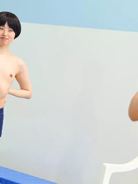 つるぺた女子だって男水着チャレンジ しずく＆りおん