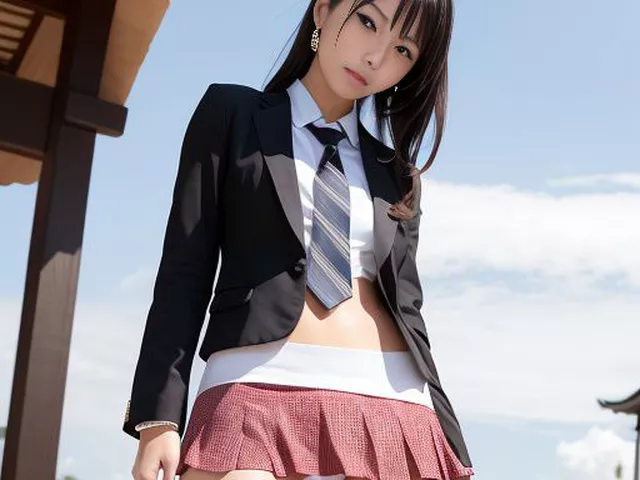 めっちゃ短いスカート（ワカメちゃん）
