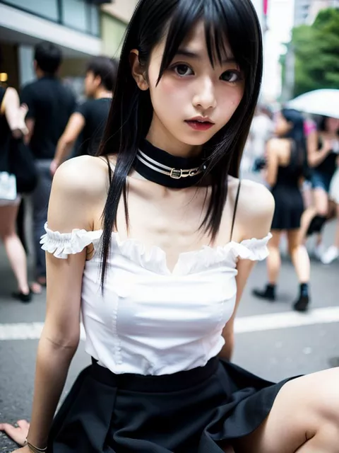 通りの地雷系まんさんと引き返せないところまで行ってみた画像