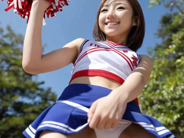 チアリーダーのローアングル画像まとめ その3