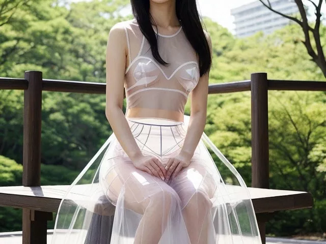 スケスケロングスカート画像