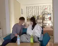 パコ部屋で巨乳のガッツキお姉さんがえちえちSEX！その様子を隠しどり！前のめりで痴女りユサユサ騎乗位！ 