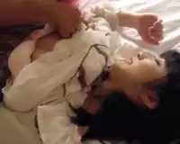 石原さと○系ゆるふわファッションのロリ美少女の顔面に大量射精 