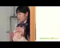 オナニー中の黒髪ツインテJKに近づきフェラ強要→口内射精フィニッシュ！ 