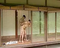 【熟女×青姦】帰省先の実家の縁側でおばあちゃんとSEXするマジキチ息子！！六十路女と禁断の近親相姦で中出しイキ！！ 