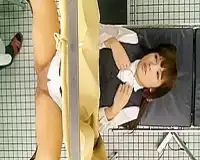産婦人科レイプ｜三鷹市勤務のスレンダー受付嬢が中絶の為来院…悪徳医師にタゲにされ両足広げて卑猥な狭い膣口開き指で掻き回す♡ 
