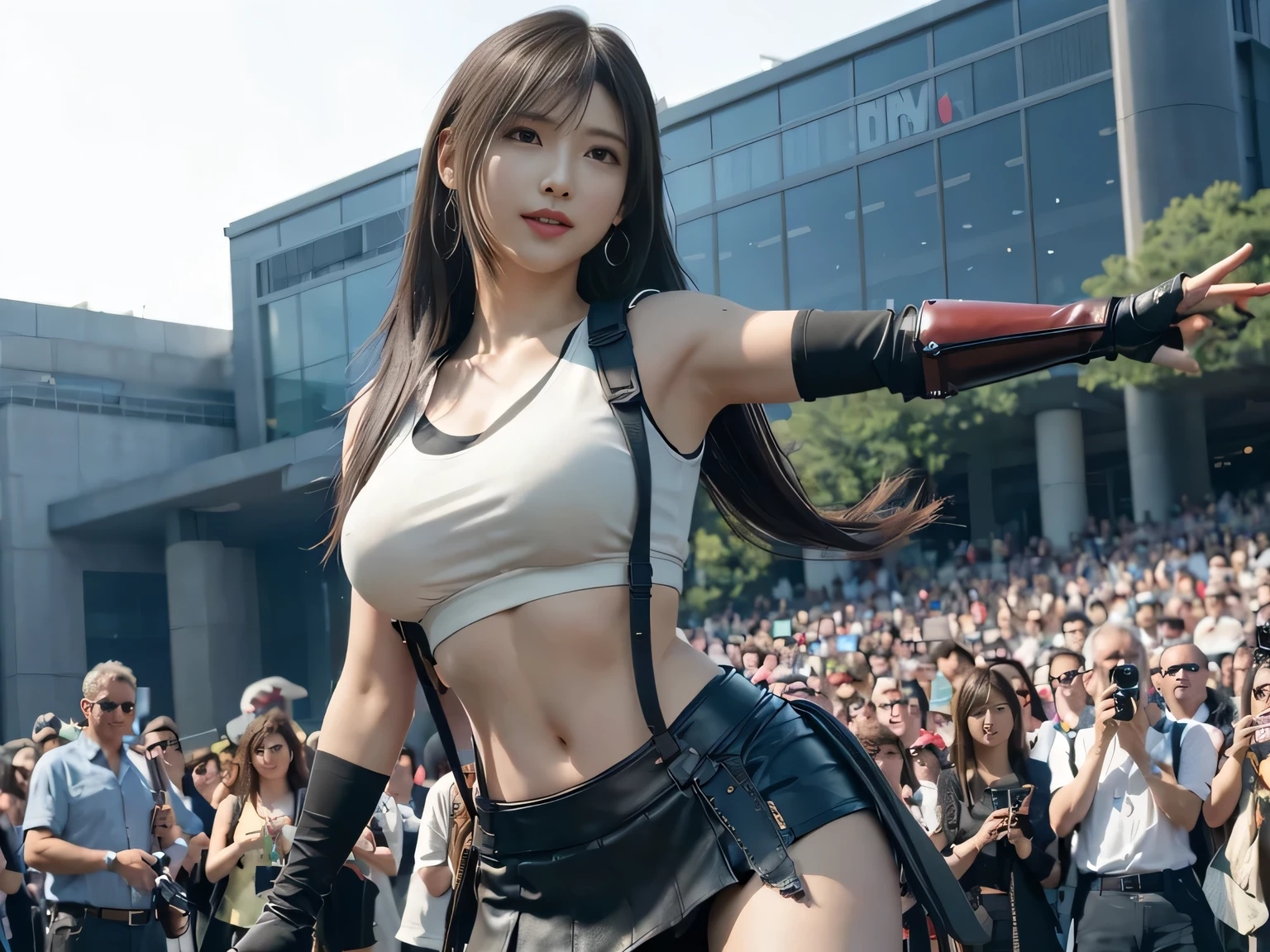 『FF7』ティファのコスプレをしてる美女の画像