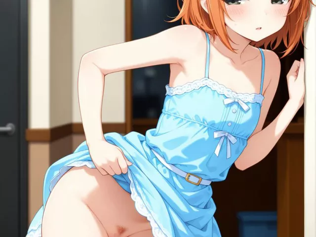 スカートの裾から覗く肌色のワレメちゃんにボクらの股間はボッキンキンだぜ!!　ノーパンでスカートをたくし上げちゃう破廉恥美少女たちの衝撃まんチラ画像!!［30枚］