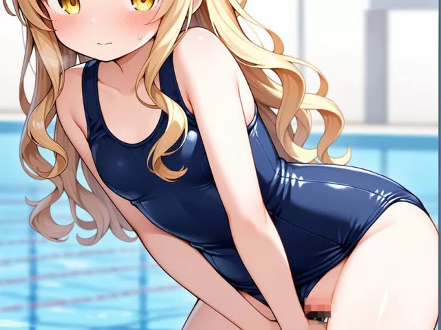 「あとでシャワーでキレイに洗えばOKだよね…！」スク水来たまま大胆にしーしーしちゃってるスク水おしっこガールズたちの貴重なずらし放尿画像なんです！［30枚］
