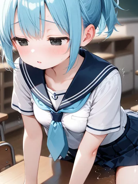 気になるあの娘が放課後の教室で擦り付けオナニーしてるなんて…!? 机のカドでこっそりアクメを楽しんじゃってる美少女たちのおま○こくちゅくちゅ角オナ画像！