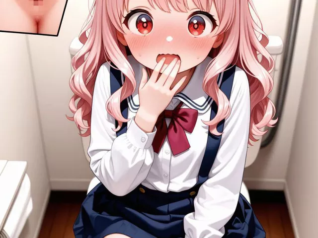 トイレのドアを開けたら、中にはおしっこ中の妹が!!　最高に恥ずかしい運命のイタズラ！ 奇跡のようなラッキースケベにお兄ちゃんの心と股間はもう張り裂けそうだヨ!!［30枚］