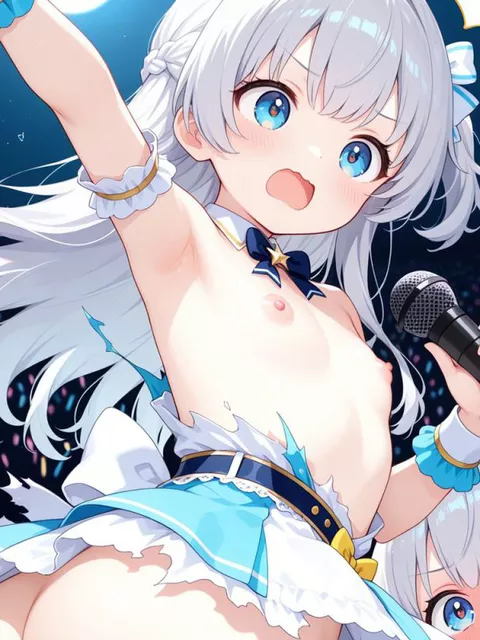 ライブステージ中にアイドルたちの衣装が突如破裂！ ドッキリハプニングに沸き立つ観衆と少女たちの悲鳴！ あられもない姿を衆目に晒しながら少女たちは『ハレンチ☆哀ドル』へと墜ち果てていく…!!［30枚］