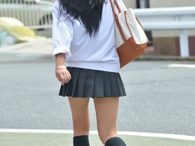 【画像】じわーって背中の汗が見れたらラッキーなシャツＪＫちゃん