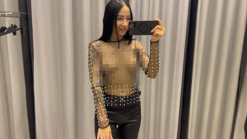 海外の通販動画でシースルーの服を紹介しているインフルエンサーがいるね。