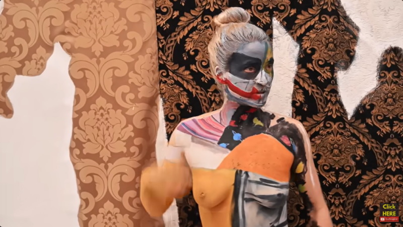 ボディペイントでパフォーマンスを見せるアートが最高すぎるｗｗｗ