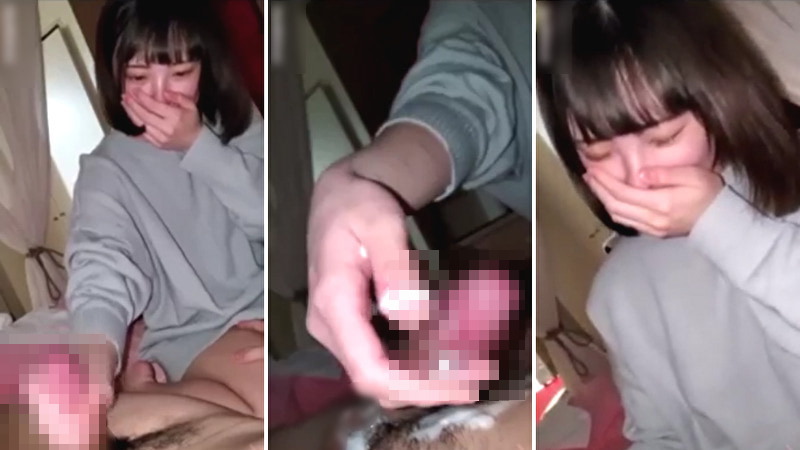 めっちゃ恥ずかしそうに手コキしつつ、結局大量射精させる10代美少女ｗｗｗエロすぎだろ