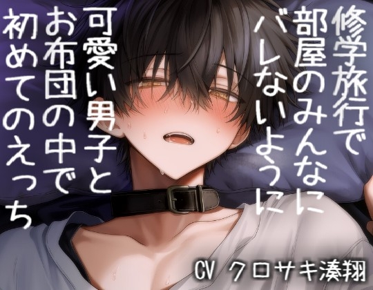 修学旅行で部屋のみんなにバレないように可愛い男子とお布団の中で初めてのえっち