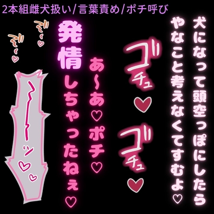 【雌犬扱い/快楽堕ち/職場の先輩】雌犬催眠療法♡犬になって気持ちよくなることが忘れられなくなる君♡【2本組】