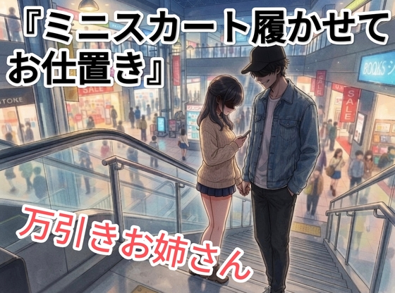 万引きお姉さんに、ミニスカートを履かせてモール内たくさん歩かせて視線集めてオシオキ…