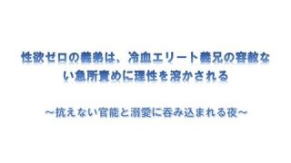 【新着同人誌】性欲ゼロの義弟は、冷血エリート義兄の容赦ない急所責めに理性を溶かされる  …