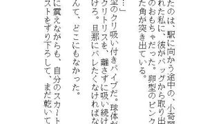 【新着同人誌】義兄の遠隔クリトリス吸引バイブに屈服、マンコまる出しM字拘束で中も外もぐち…