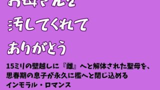 【新着同人誌】お母さんを汚してくれて、ありがとう