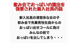 【新着同人誌】飲み会でおっぱいの露出を強要された新入社員の話
