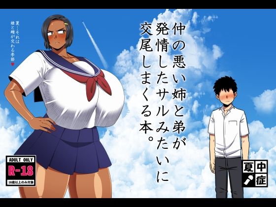 専売新作 仲の悪い姉と弟が発情したサルみたいに交尾しまくる本。  夏中症