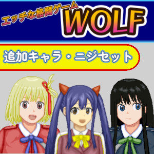 【15%OFF】 ニジセット〜エッチなアップデート型格闘ゲーム追加キャラセット PCダウンロード  WOLF