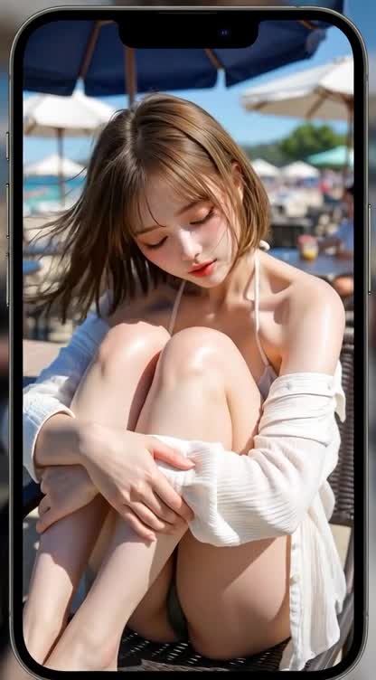 【AIえち動画】スマホなんか見てないでこっち見て