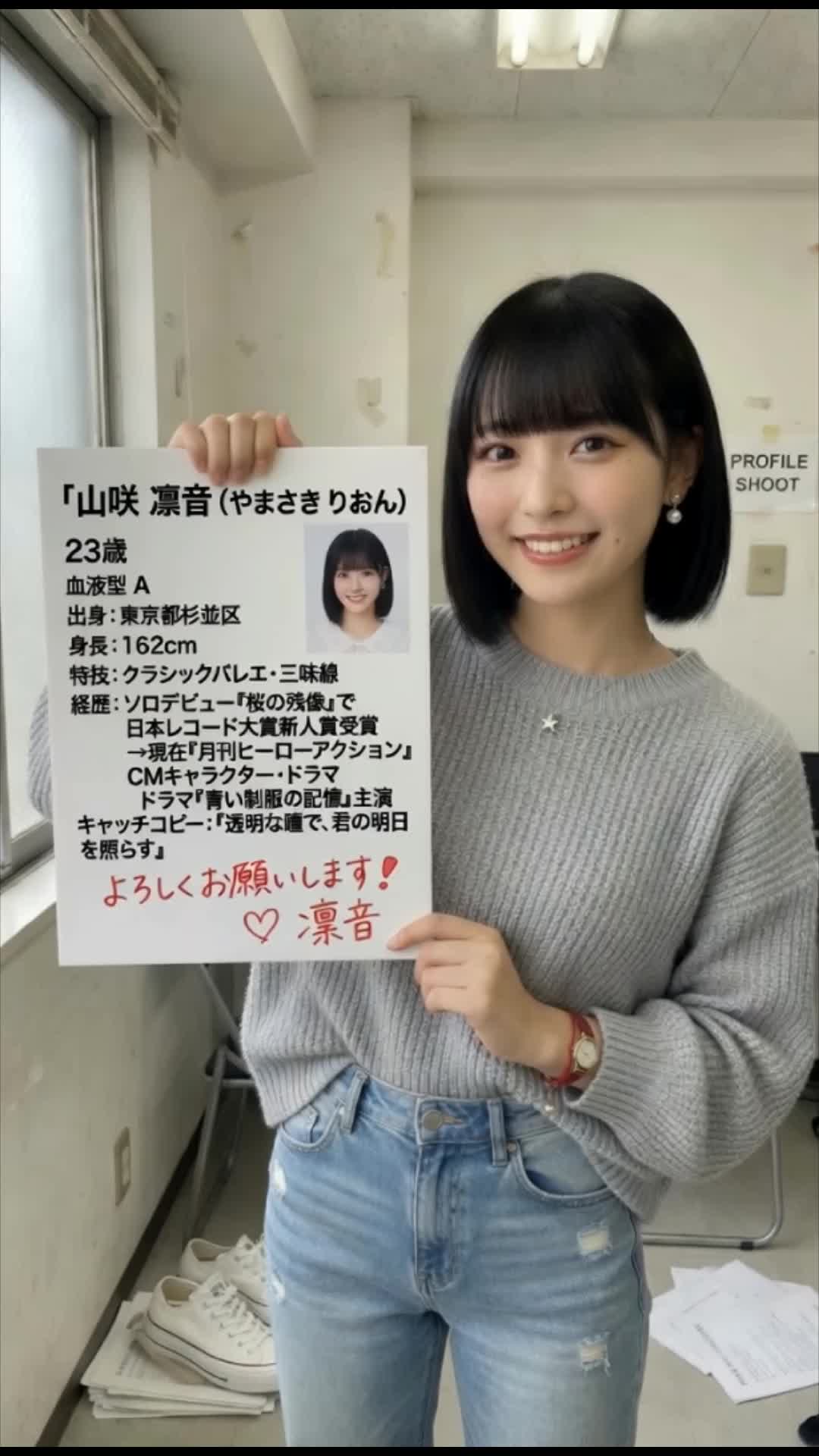 【AIえち動画】新人女優の自己紹介　3連発+おまけ