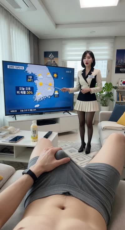 【AIえち動画】雨予報なのに、部屋の中はもう熱帯… 高速フェラに耐えれるかな？？？