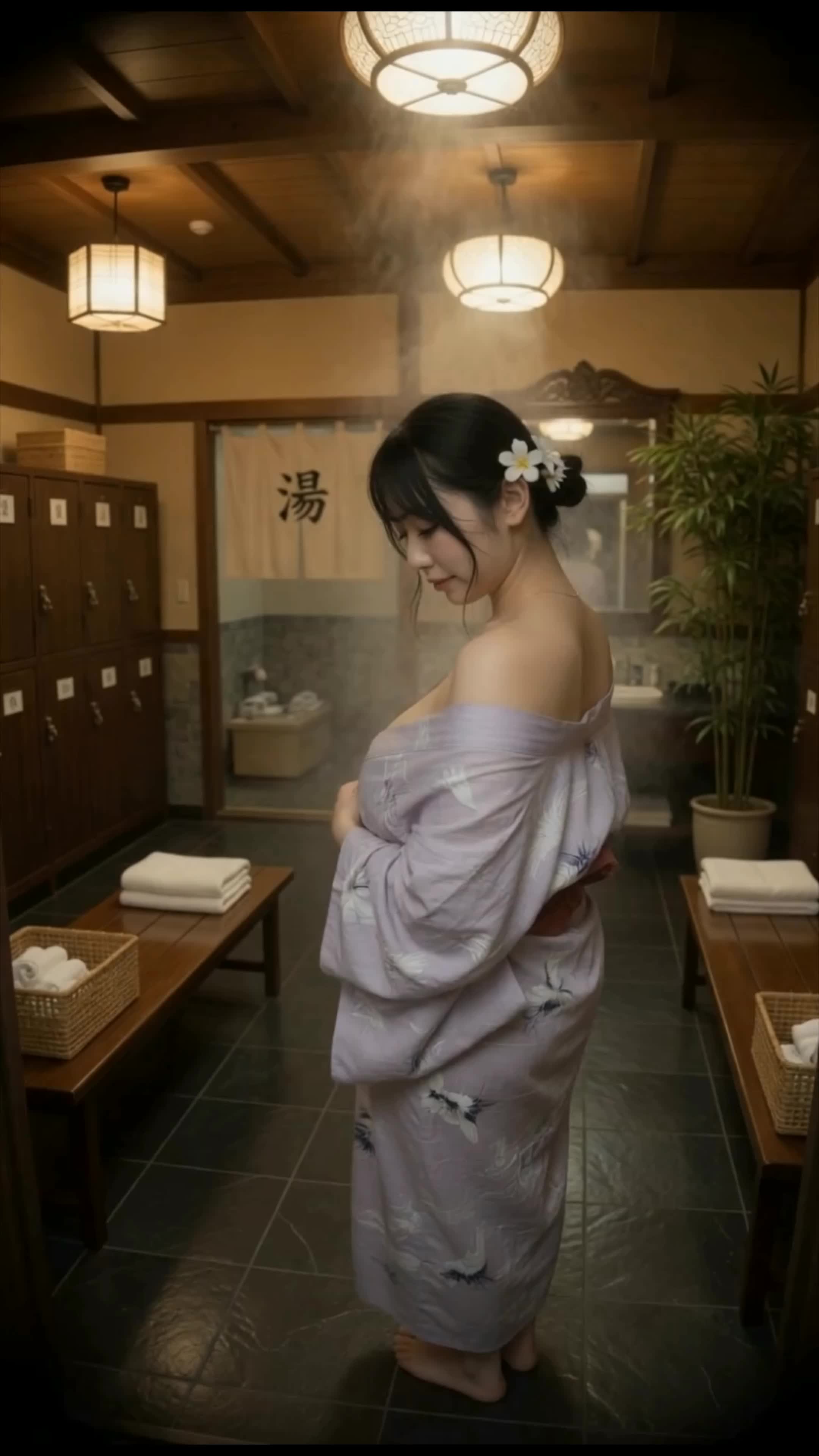 【AIえち動画】温泉旅館で美女を撮影