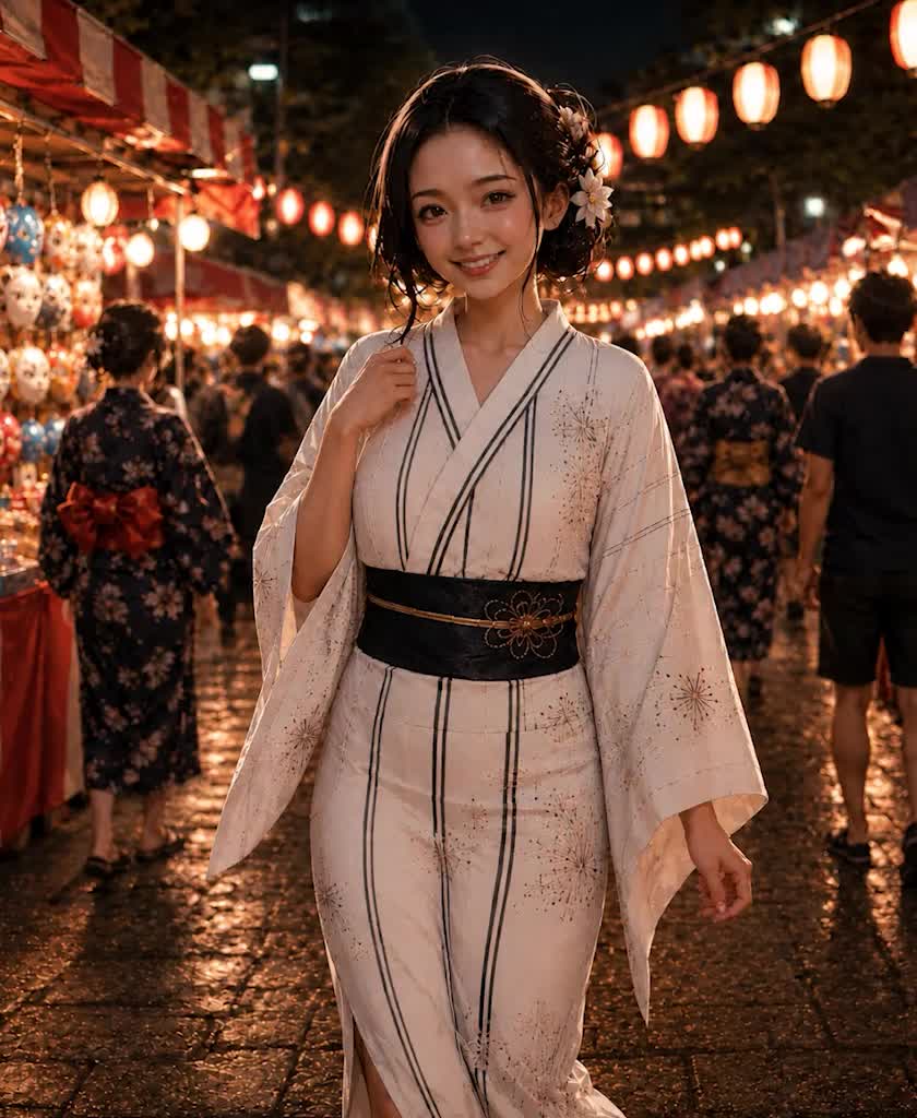 【AIえち動画】着やせする女　浴衣美女