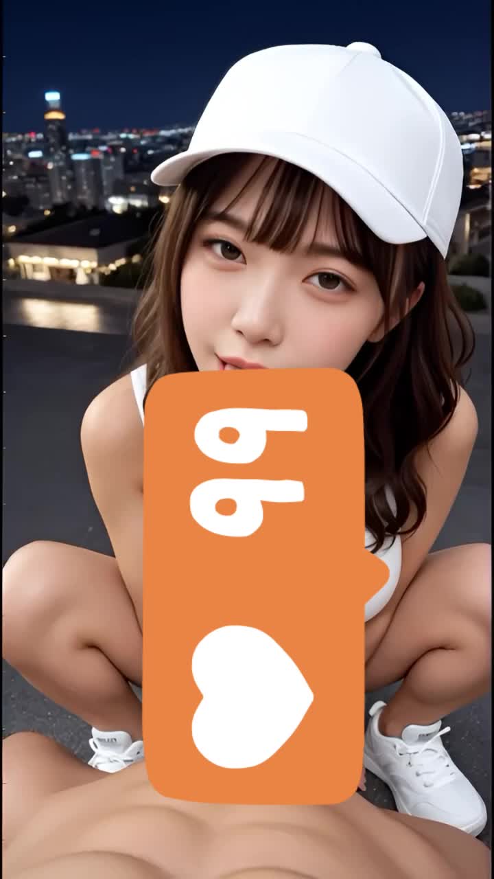 【AIえち動画】【サンプル】ランニング中の水分補給♪