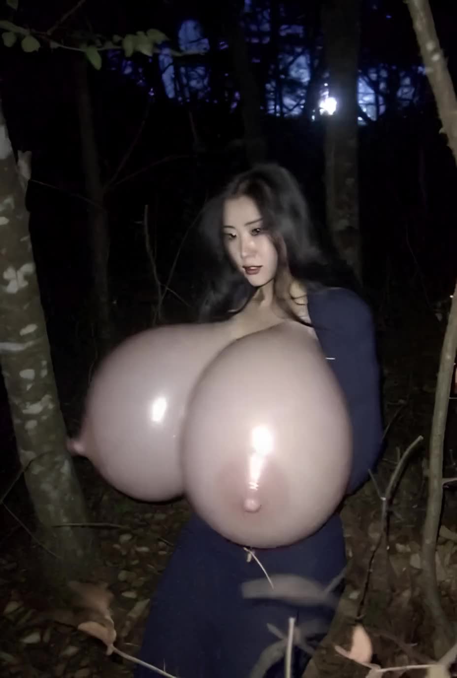 【AIえち動画】Lost Balloon Breast Forest Spirit