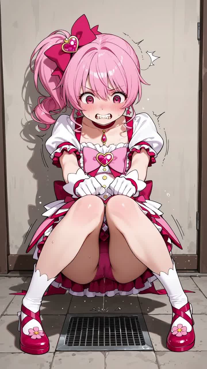 【AIえち動画】魔法少女の放尿
