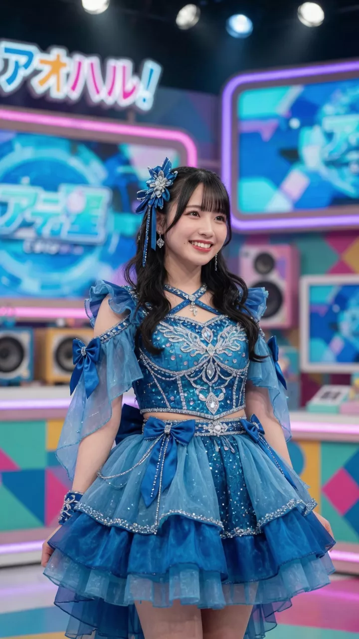 【AIえち動画】半透明ブラを見せるアイドル