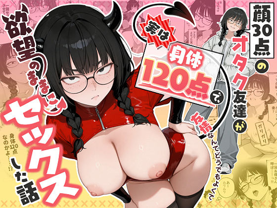 顔30点のオタク友達が実は身体120点で、友情なんてどうでもよくて欲望のままにセックスした話｜しろみつ書房｜d_768676
