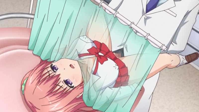 【エロアニメ】（またイってるしぃ～）分娩台でいきがるナマイキギャル、変態産婦人科医の「膣内洗浄」と称した極太ピストン中出しに...あっけなく堕ちる一部始終。