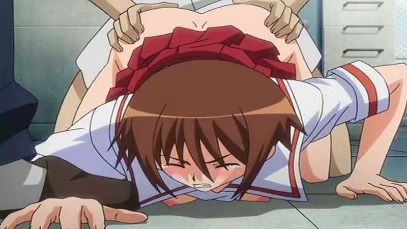 【エロアニメ】～名前バレ即絶頂～匿名で働く従順な美少女。名前を呼ばれた瞬間、お仕事はリアルなレイプに...制服のまま言葉で責められ白濁液に沈む。