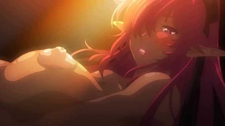 【エロアニメ】吸血鬼ハーフの同級生を「契約」で覚醒させる為に濃厚交尾！疲弊した俺を次に待っていたのは、助けたお礼にと肉体を求めてくる褐色竜人娘の強引な誘惑だった…