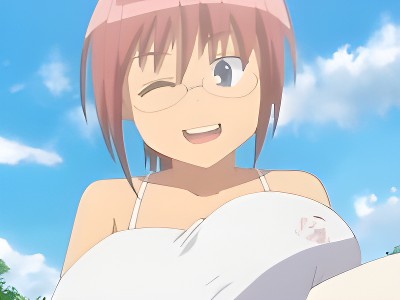 絶対に人目のない秘密の河原で好きな男子とデート中に我慢できず野外セックスまでしちゃう巨乳眼鏡女子のラブラブH aniporn