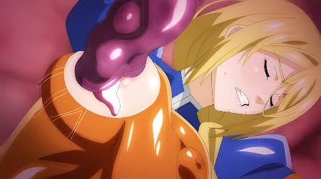 触手の王様に捕らえられて犯される巨乳美少女戦士