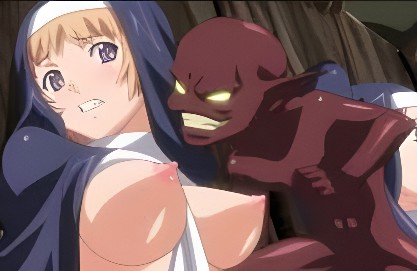 敗北し下劣な魔物に犯される爆乳聖女