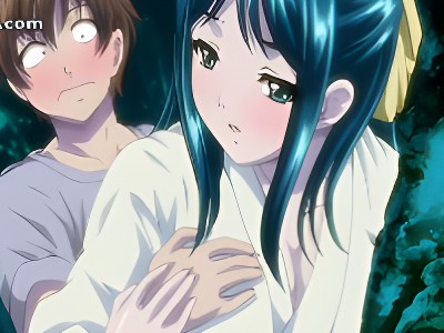 お祭りデート帰りの人気のない林で好きな男子と浴衣姿で隠れて野外エッチを楽しむ美少女 aniporn